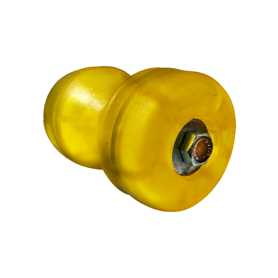 ROLLER ASSY - BOW - 3'' - YELLOW-RECESSED