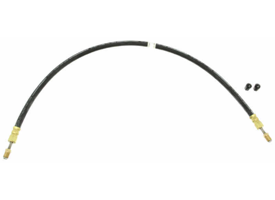 Hydraulic Brake Hose - 3/16" Male Fittings w/ Stainless Flares - 1/8" ID - 2'