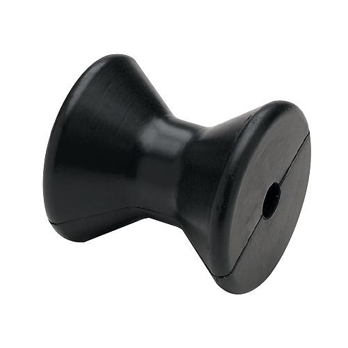 Black Rubber Bow Roller 3" 1/2 shaft