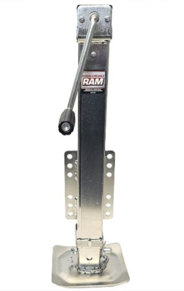 Ram 5000 lb Capacity Zinc Plated Marine Boat Trailer Drop Foot Jack