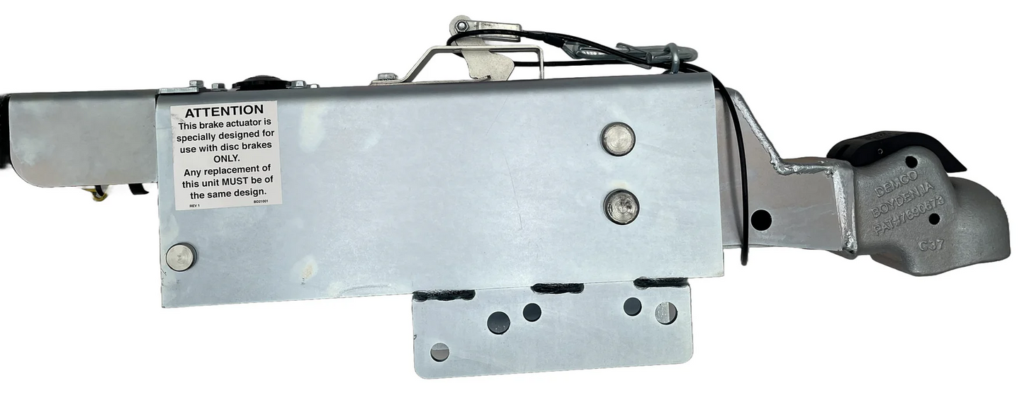 Demco Hydraulic Brake Actuator w Drop and Electric Lockout - Disc - Zinc - 2-5/16" Ball - 12.5K