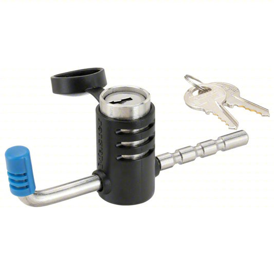 MASTER LOCK Coupler Lock: Universal, 1/4 in, Stainless Steel, (2) Keys