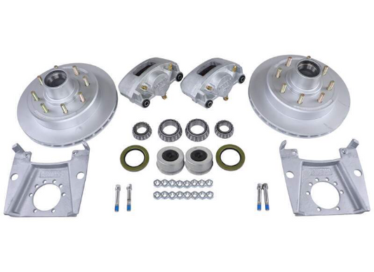 Kodiak Disc Brakes - 13" Hub/Rotor - 8 on 6-1/2 - Dacromet - 7,000 lbs - E-Z Lube 1/2" Studs