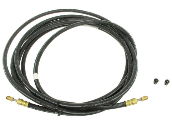 Hydraulic Brake Hose - 3/16" Male Fittings w/ Stainless Flares - 1/8" ID - 18'