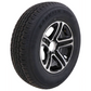 Kenda Karrier ST205/75R14 Radial Tire w/ 14" Series T09 Aluminum Wheel - 5 on 4-1/2 - Load Rating D