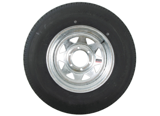 Load Star Boat Trailer Tire ST225/75R15 Radial on Galvanized Wheel 6 Lug