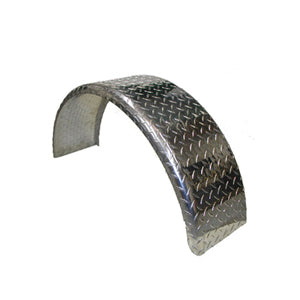 Aluminum Diamond Plate Round Boat Trailer Fender Single Axle 9x28.5x13.5