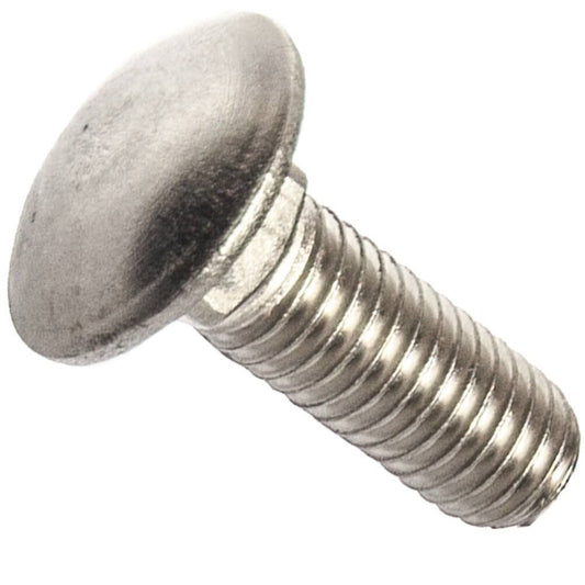 3/8 inch Diameter by 1 1/4 inch Long Stainless Steel Carriage Bolt