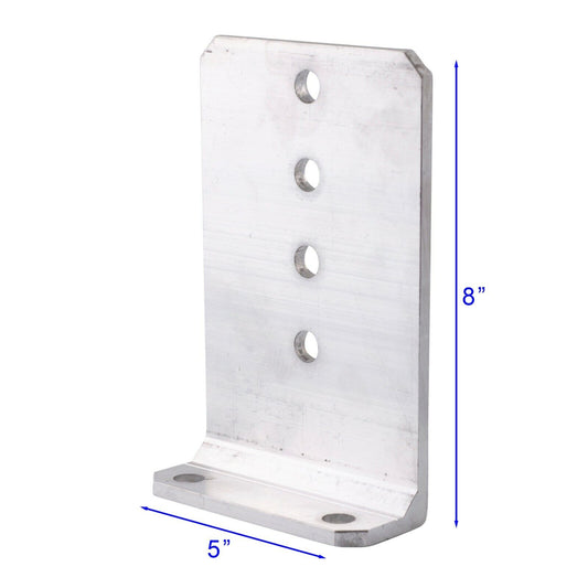 8 inch Bunk Bracket Aluminum L-Type for Boat Trailer Bunk Boards