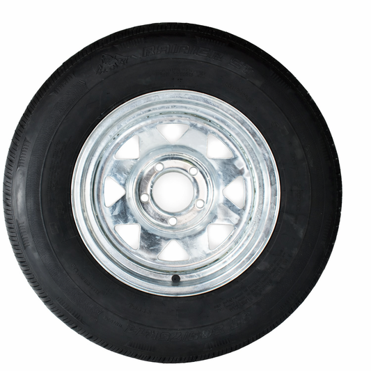 Rainer Boat Trailer Tire ST205/75R14 Radial on Galvanized Wheel 5 Lug
