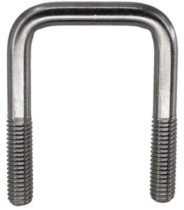 304 SS Square Bend U-Bolt 3/8"-16 x 1-5/8" x 2-5/8"